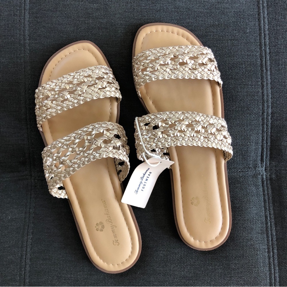 New Tommy Bahama flat slide sandals size 8